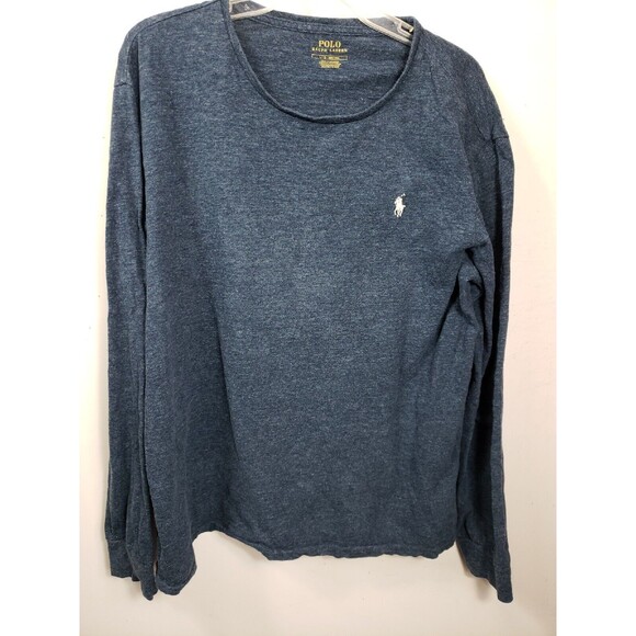 Polo Ralph Lauren Other - RALPH LAUREN POLO Mens Sz Lg T Shirt  BLUE LONG SLEEVE Cotton